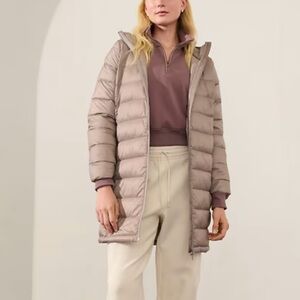 Women's Taupe Puffer Jacket